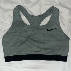 Grey Nike sports bra